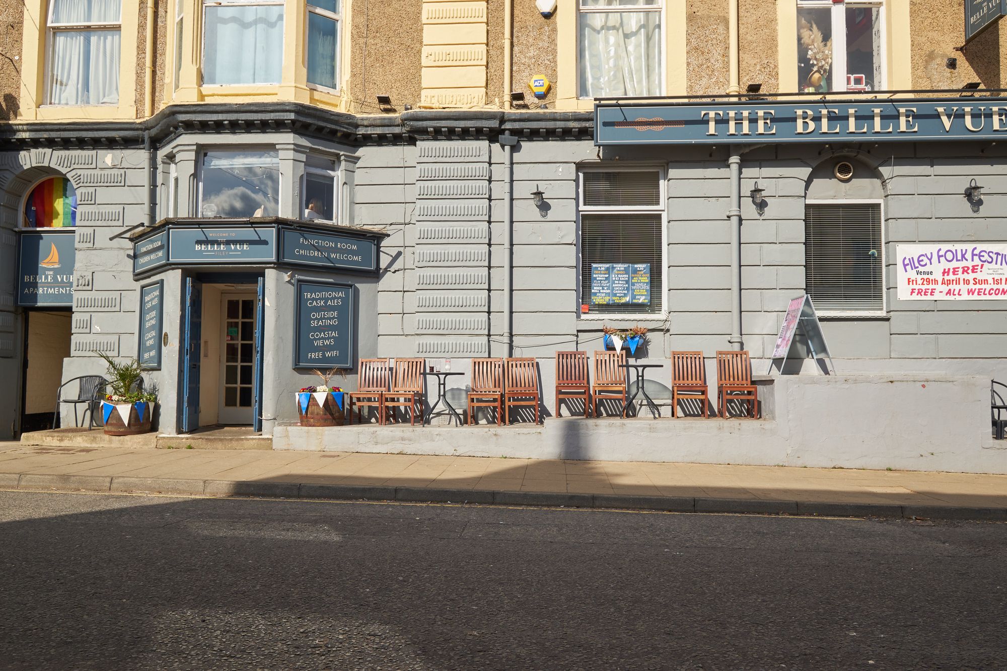 The Belle Vue pub in Filey centre