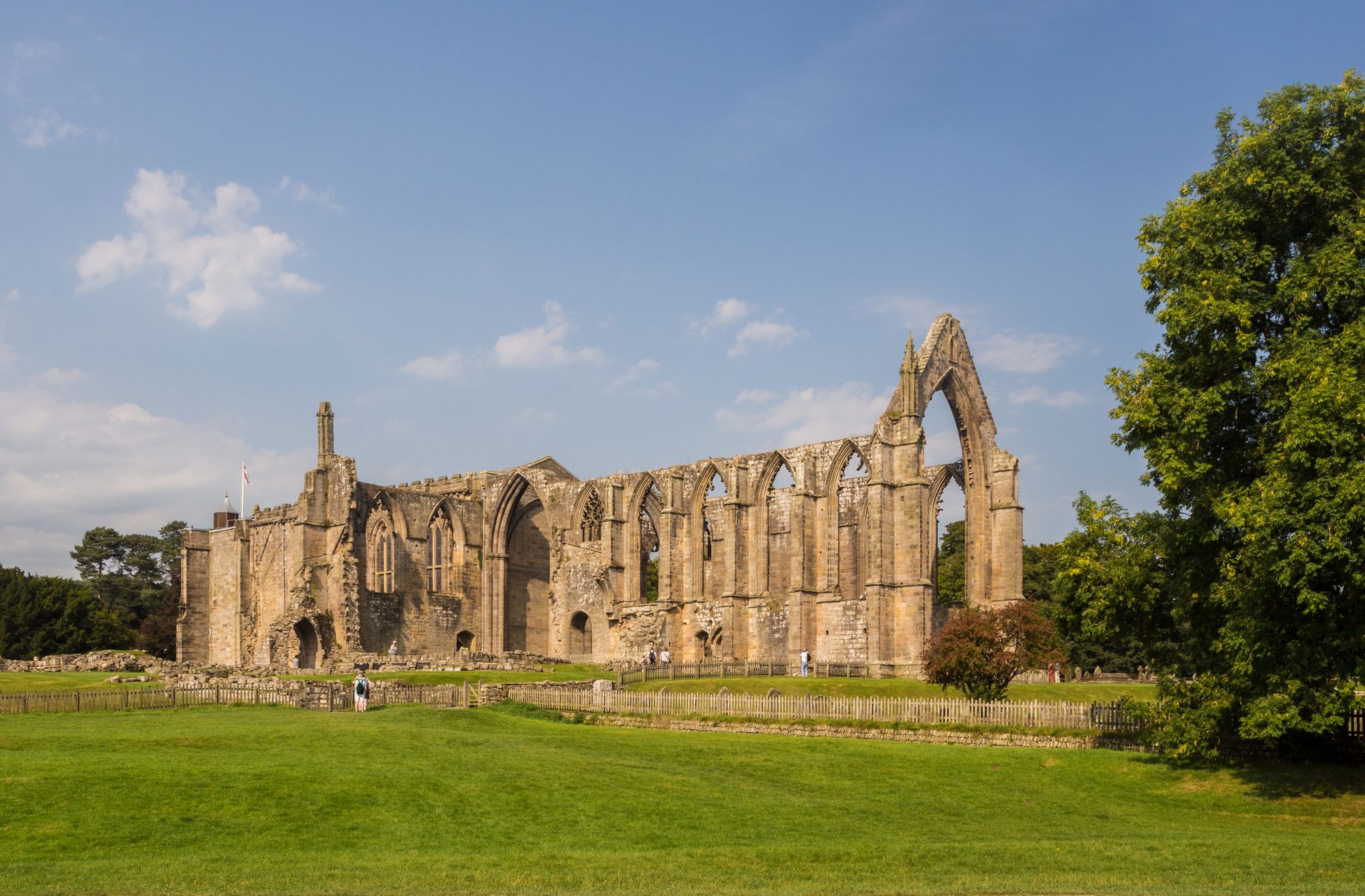 Landscape shot of Bolton Abbey 
